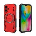 thumbnail image 2 of Designed for iPhone 16 Plus Heavy Duty Magnetic Phone Case,Compatible with Mag-safe,Military Grade Drop Protection,Dropproof Anti-fall Tough Rugged Durable Shockproof Phone Case,Red, 2 of 8