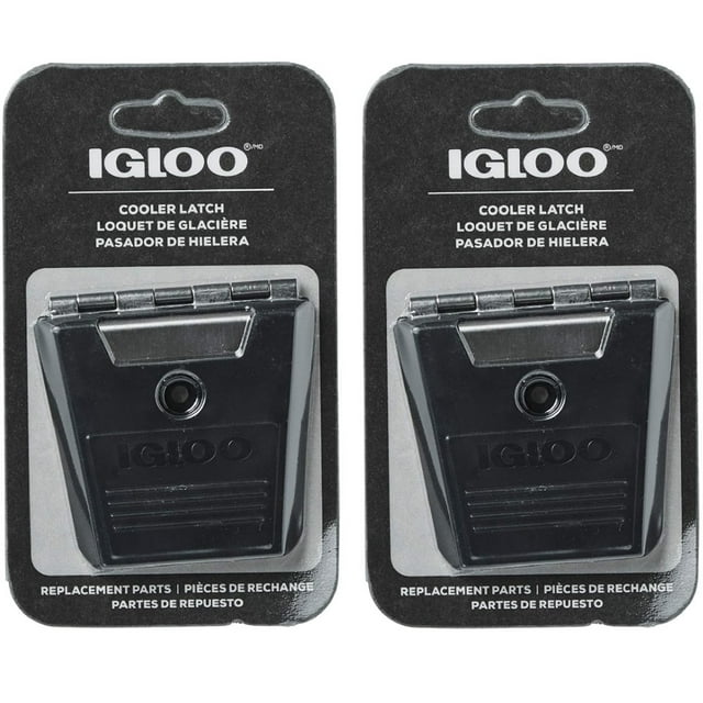 Cooler Latch Igloo Hybrid, paquete de 2 unidades, inoxidable/plástico, negro