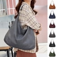 thumbnail image 3 of Stylago Slouchy Shoulder Bags Soft Leather Versatile Underarm Handbag Adjustable Button Strap Large Stylish Tote Purses Green, 3 of 5