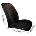 thumbnail image 3 of 12V Car Heated Seat Cushion, Universal Warming Pad for Back Hips with Overheat Protection, Winter Car Seat Cover for Driving(Black), 3 of 4