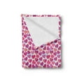 thumbnail image 2 of Valentine's Day Soft Flannel Fleece Blanket, Hearts in Geometric Polygonal Design Romantic Modern Pattern, Cozy Plush for Indoor and Outdoor Use, 50" x 70", Pink Fuchsia and Salmon, by Ambesonne, 2 of 5