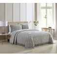 thumbnail image 3 of Beatrice Home Fashions Medallion Chenille King Sham Gray, 3 of 5