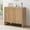 2 wave doors-Natural, variant on Wirrytor Wood Buffet Sideboard with 2 Wave Doors, Storage Cabinet with Adjustable Shelves for Living Room Dinning Room Kitchen, Walnut