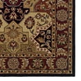 thumbnail image 2 of Linon Home Décor Trio Traditional Area Rug Collection, Burgundy and Black, 5' x 7', 2 of 2