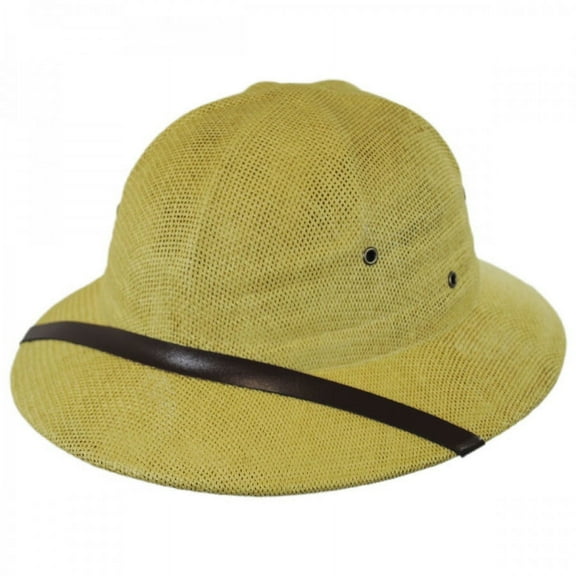 Toyo Straw Pith Helmet - ADJUSTABLE - Tan
