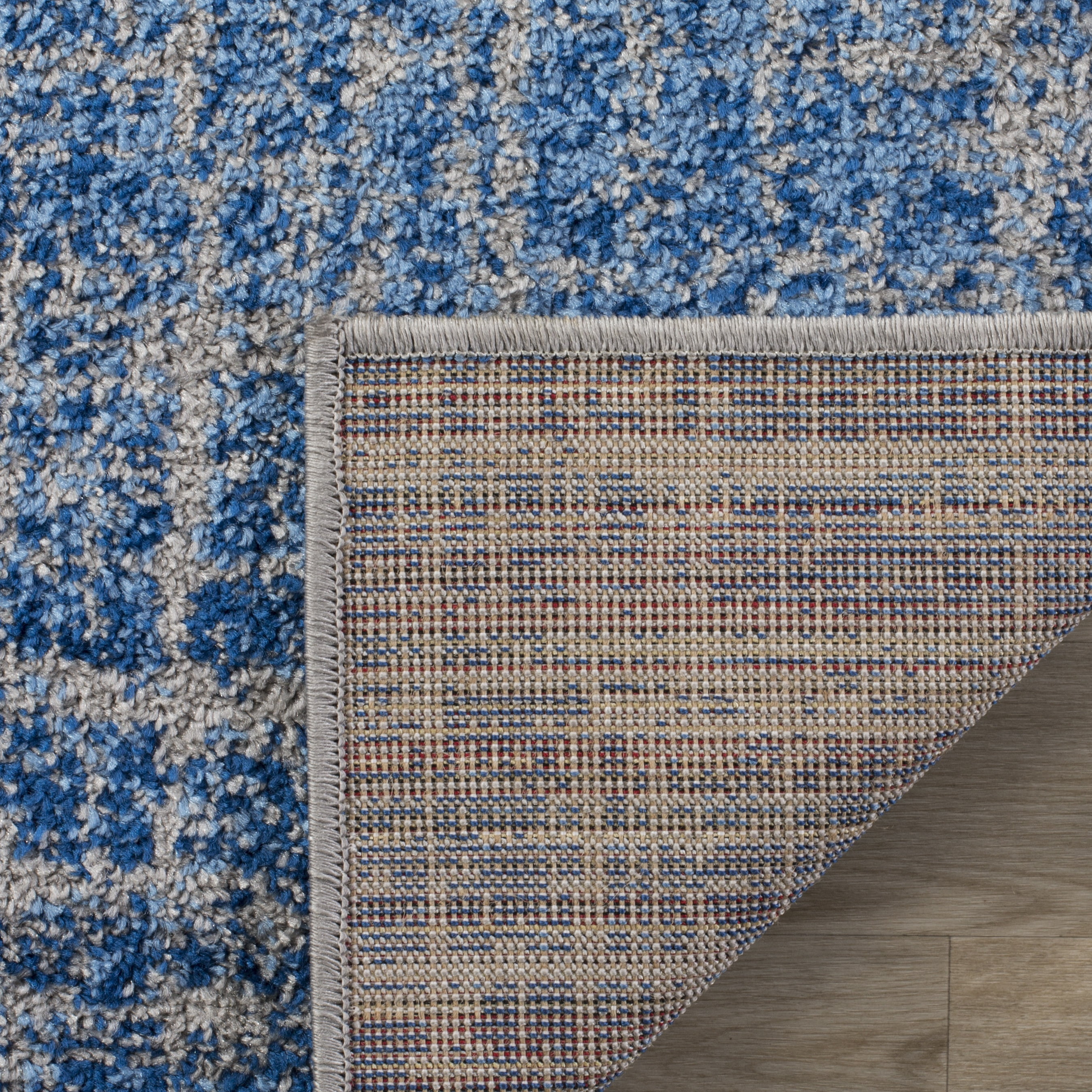 Safavieh Adirondack Kiersten Abstract Runner Rug, Blue/Silver, 2'6" x 10'
