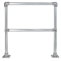Hollaender Handrail Section,4 Ft,Aluminum Mil 50220