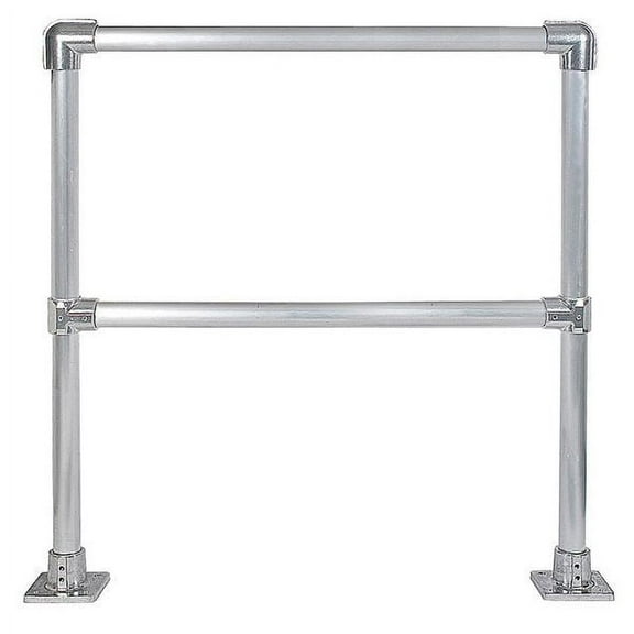 Hollaender Handrail Section,4 Ft,Aluminum Mil 50220