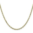 thumbnail image 2 of Solid 14K Yellow Gold 4mm Diamond-cut Round Open Link Cable with Lobster Lock Chain - 30", 2 of 8