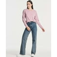 thumbnail image 6 of Real Essentials 4 Pack: Women's Cotton Classic-Fit Long-Sleeve Crewneck T-Shirt (Available in Plus Size), 6 of 7