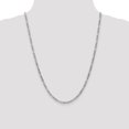 thumbnail image 2 of 14k White Gold 3.5mm Semi-Solid Figaro Chain (Weight: 4.33 Grams, Length: 24 Inches), 2 of 4