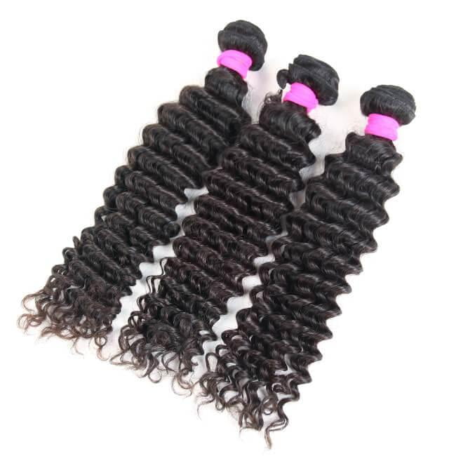 LUVME 3pcs Body Wave / Water Wave / Deep Wave / Loose Wave / Straight 100% Virgin Human Hair Bundles