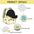 thumbnail image 4 of Stylish Bees Themed Backpack for High School & College - Durable Polyester Bookbag with Cushioned Laptop Sleeve, Multiple Pockets for Notebooks Textbooks, 4 of 6