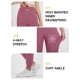 thumbnail image 5 of baleaf Women's Fleece Lined Joggers Winter Thermal Pants Rose Red L, 5 of 7