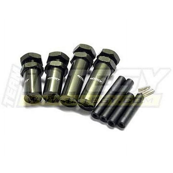 Integy RC Toy Model Hop-ups T7979GUN Extended Wheel Hub 17mm Hex for Traxxas 1/10 Stampede 2WD, Rustler, Bandit