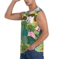 thumbnail image 3 of Lsque Garden Farm Print Men's Cotton Blend Sleeveless Muscle Shirts (S-3XL)- Moisture Wicking, Odor Protection, UPF 30+,Large, 3 of 8