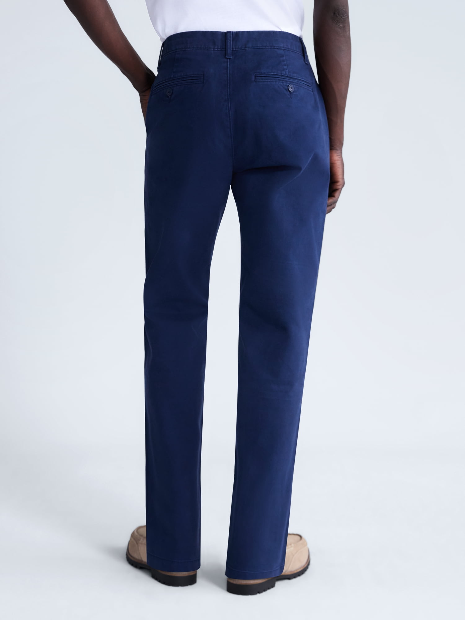 Free Assembly Men's Straight Fit Chino Pants, Waist Sizes 29-40
