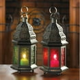 thumbnail image 5 of GREEN GLASS MOROCCAN LANTERN, 5 of 7