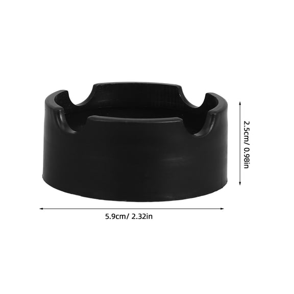 NICEXMAS Heavy Duty Patio Umbrella Base Sleeve Black Plastic Outdoor Mount for Deck Balcony Garden