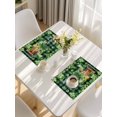 thumbnail image 5 of St. Patrick's Day Placemats Set of 12, Shamrocks Green Boots Bools Farm Plaid Placemats for Dining Table, Place Mats for Kitchen Tabletop, Waterproof Wipeable Dining Table Mats Set, 5 of 9
