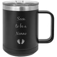 thumbnail image 1 of Soon to be a Great Grandpa - Announcement Stainless Steel Vacuum Insulated 15 Oz Travel Coffee Mug with Slider Lid, Black, 1 of 1