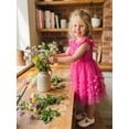 thumbnail image 6 of BemeyourBBs Toddler Baby Girl Formal Dress Toddler Wedding Guest Dress Girls Butterfly Tulle Tutu Dress Baby Girl Elegant Flutter Sleeve Birthday Party Princess Dresses 3 4 5 6 7 8 9 10 Years, 6 of 9