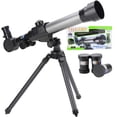 thumbnail image 3 of Telescopios para niños principiantes Telescopio refractor HD de 60 mm para principiantes en astronomía con trípode, 3 of 8