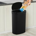 thumbnail image 6 of NiamVelo Kitchen Trash Can with Lid, 13 Gallon Automatic Garbage Can  Plastic Touchless Trash Can for  Kitchen Bedroom Bathroom Office,Black, 6 of 9