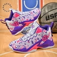 thumbnail image 2 of BINQER Zapatillas de baloncesto de caña alta for niños, zapatillas acolchadas con soporte transpirable for entrenamiento deportivo juvenil., 2 of 5