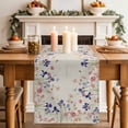 thumbnail image 2 of Table Runner 60 Inches Long for Kitchen Dining, Spring Floral Dresser Scarf Farmhouse, Dining Table Decorations for Wedding/Parties, Farmhouse Summer Botanical Flowers 13 x 60 In, 2 of 8