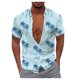 thumbnail image 1 of Men's Hawaiian Shirt Fun Short Sleeve Button Up Shirt Tropical Holiday Beach ShirtXL, 1 of 5