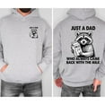 thumbnail image 2 of Just a Dad Who Always Came Back With the Milk – Funny Graphic Hoodie or Cotton T-Shirt, Gift for Dad, 2 of 6
