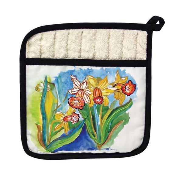 Betsy Drake PT542 Daffodils Pot Holder