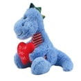thumbnail image 2 of Amscan Valentine’s Day Blue Dino Plush with “You’re Dino-mite” Heart – 2 Count, 2 of 6