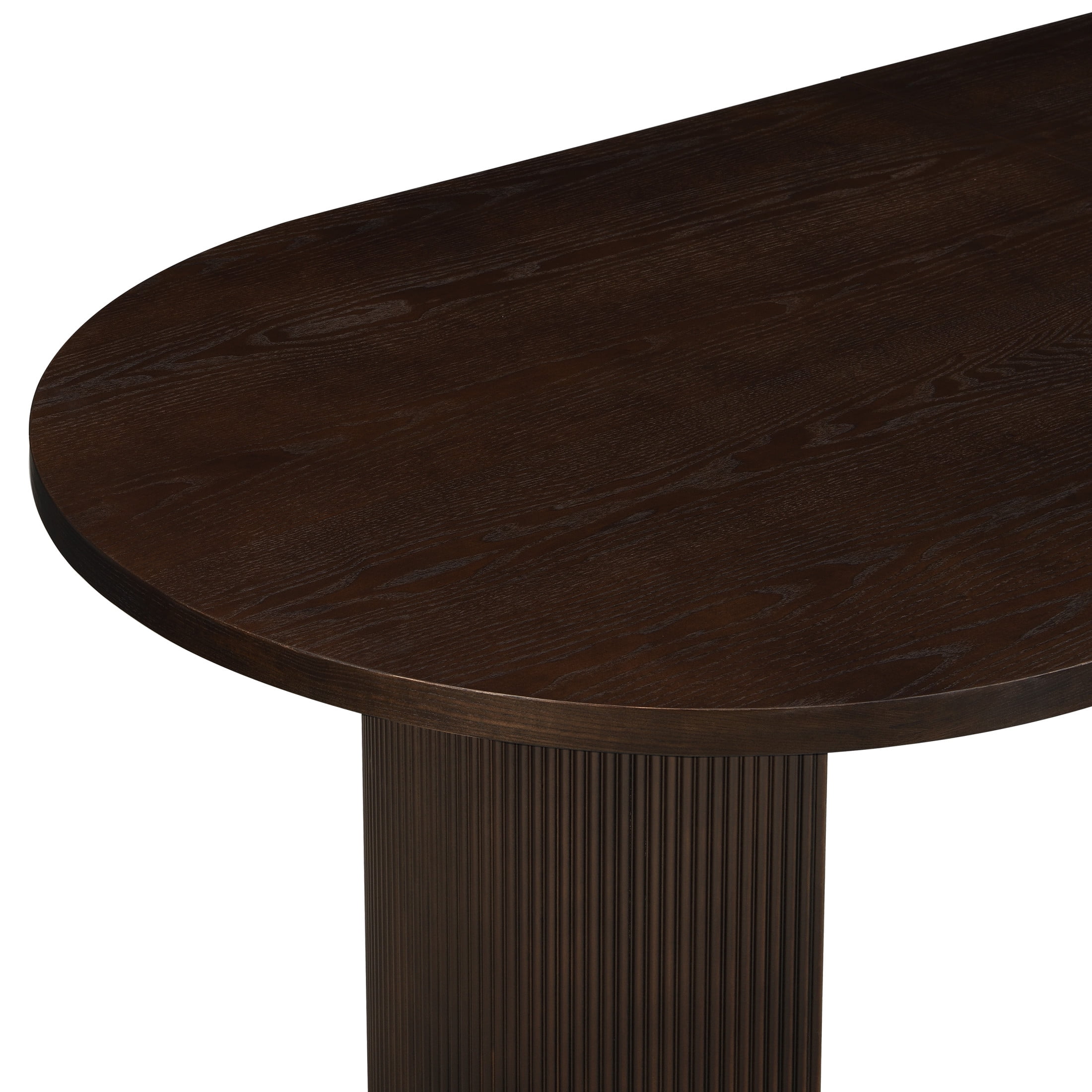 Christopher Knight Home Minimalist 88“ Oval Dining Table for 4-6, Espresso