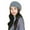Gray, variant on Xfvqtps Womens Beret Hat Knitted Rhinestone Solid Color Stretch Fashion Versatile Elegant Warm Winter Beanie Gray