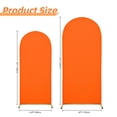 thumbnail image 6 of SUKAIKEQA Wedding Arch Cover Spandex Arch Backdrop Cover 7.2FT,6FT Set of 2 Arch Stand Cover Arch Covers Stretchy Backdrop for Wedding Birthday Party Decoration Baby Shower,Candy Orange, 6 of 6