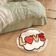 thumbnail image 3 of Entryway Decor, 15inch Small Round Carpet, Heart Shape Rug, Valentine Gift Home, Decorative Floor Mat, Non-Slip Rug, Soft Washable Mat, Holiday Doormat, Seasonal Home Decor, Front Door Mat, 3 of 5