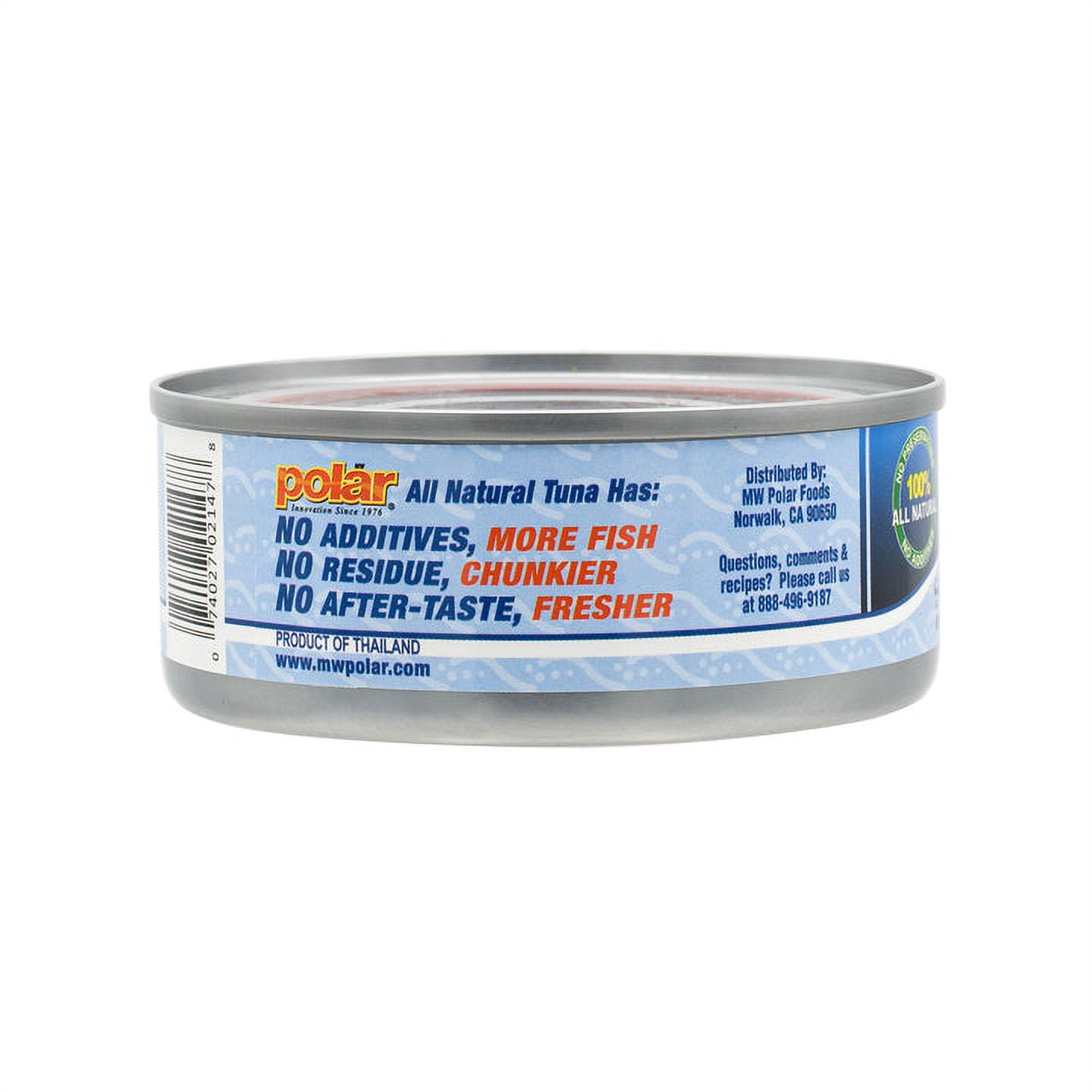 MW Polar All Natural Solid White Albacore Tuna in Water 5 oz Can (Pack of 24)