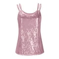 thumbnail image 4 of HAiming Sequin Tank Tops for Women Trendy V Neck Camisole Spaghetti Dressy Casual Sparkly Party Club Concert Outfits, 4 of 9