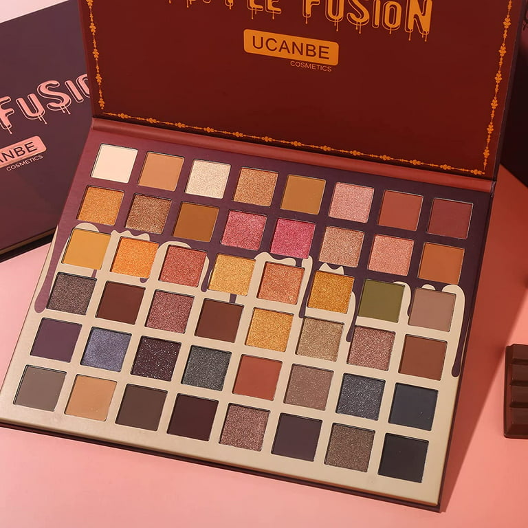 Ucanbe Toffee Fusion Nude Eyeshadow Palette, 48 Neutral Shades Naked Eye Shadow Makeup Pallet