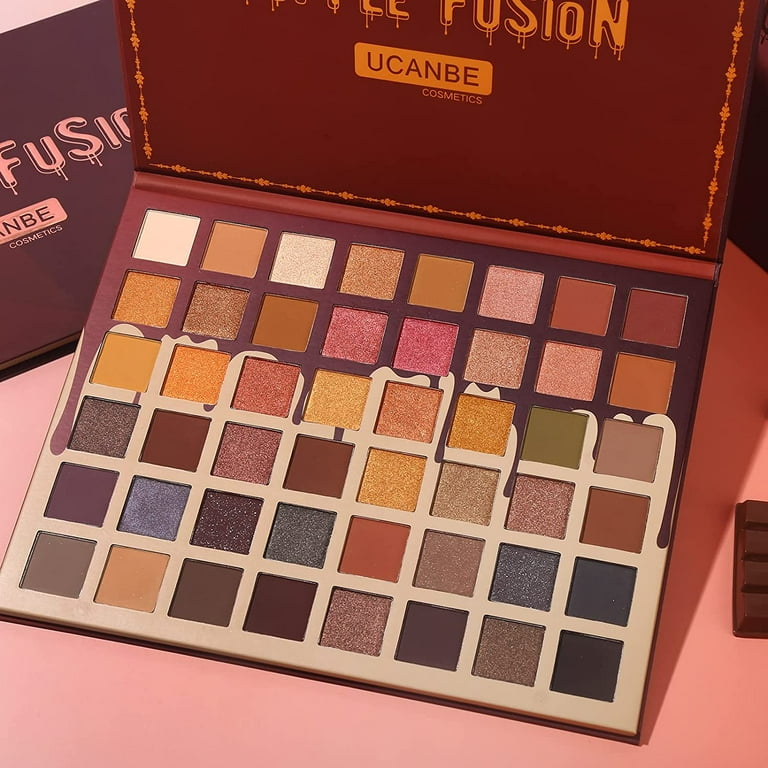 Ucanbe Toffee Fusion Nude Eyeshadow Palette, 48 Neutral Shades Naked Eye Shadow Makeup Pallet