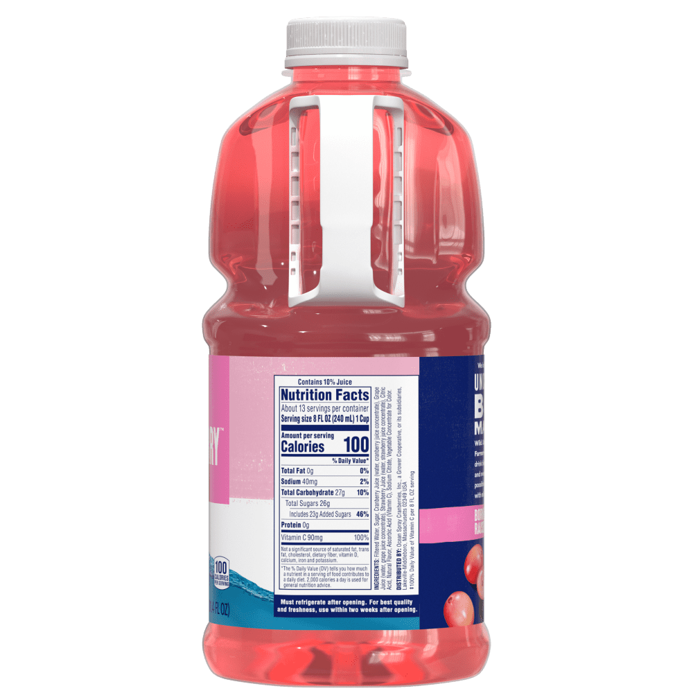 Ocean Spray White Cran Strawberry Juice 3 l - 5 Pack