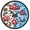 Cute Mushroom and Flowers, variant on Dailycode Night Light Wall Clock Glow in The Dark 12 inch Battery Operated Silent Luminous Clocks, Dachshund Dog in Hot Dog