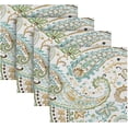 thumbnail image 4 of GZHJMY Soft Reusable Satin Table Decorative Napkins,20x20InX1 PCSPaisley Pattern,Family Dinner Wedding Banquet, Cocktail Party, Kitchen,Birthday Party, 4 of 6