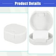 thumbnail image 5 of Vocoste Portable Soap Dish Box Soap Bar Holder for Travel Camping with Cover White 3.27"x2.91"x1.5", 5 of 7