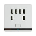 thumbnail image 1 of 3.4A 6 Port USB Wall Charger Outlet Power Receptacle Socket Plate Panel Switch, 1 of 1