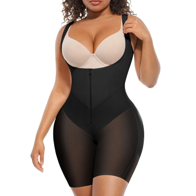 Faja moldeadora FeelinGirl colombiana con control de abdomen, negra, talla M