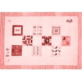 thumbnail image 1 of Ahgly Company Indoor Rectangle Solid Red Modern Area Rugs, 8' x 10', 1 of 4