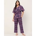 thumbnail image 2 of Moomaya Sleepwear, Cotton Night Suit Set, Printed 2 Pcs Loungewear For Women'S, 2 of 9